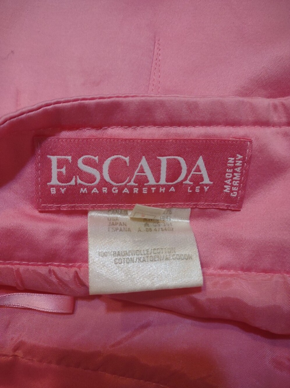 Escada Vintage Soft Pink High-Waist Pencil Skirt - Picture 5 of 12